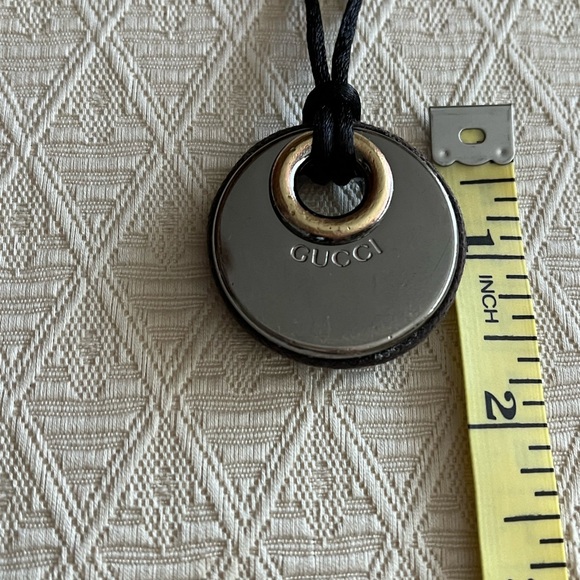 Authentic Gucci Logo Silver Charm (upcycled hardware from a Gucci handbag) - Picture 16 of 16